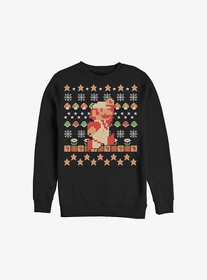 Super Mario Holiday Pixels Sweatshirt