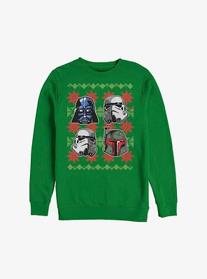 Star Wars Holiday Faces Christmas Pattern Sweatshirt