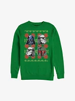 Star Wars Holiday Faces Christmas Pattern Sweatshirt