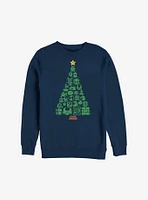 Super Mario Trees A Crowd Holiday Sweatshirt