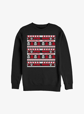 Star Wars Holiday Zags Simplified Ugly Christmas Sweater Sweatshirt