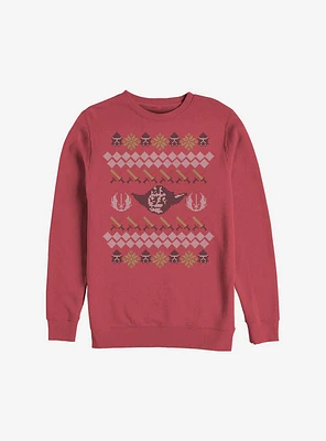 Star Wars Jedi Holiday Ugly Christmas Sweater Sweatshirt