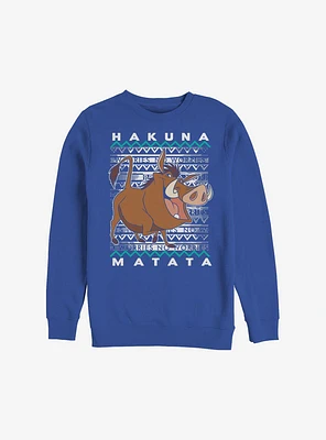 Disney The Lion King Hakuna Pumba Ugly Christmas Sweater Sweatshirt