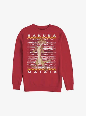 Disney The Lion King Hakuna Timon Ugly Christmas Sweater Sweatshirt