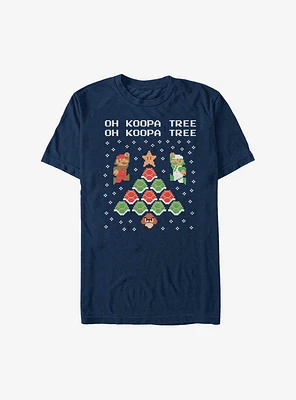 Super Mario Koopa Holiday Tree T-Shirt