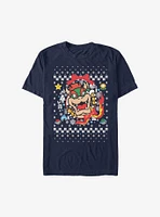 Super Mario Bowser Wreath Christmas Sweater T-Shirt
