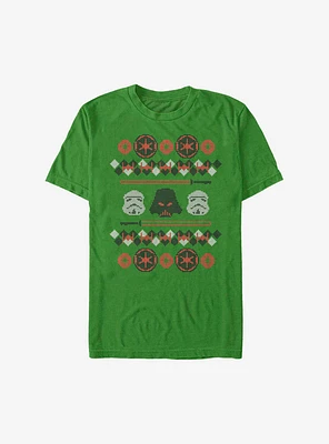 Star Wars Fine Strikes Christmas Pattern T-Shirt