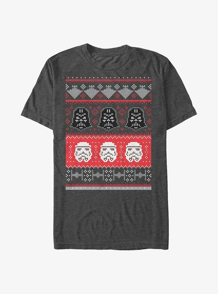 Star Wars Holiday Helmet Christmas Pattern T-Shirt