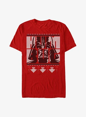 Star Wars Humbug Vader Christmas Pattern T-Shirt