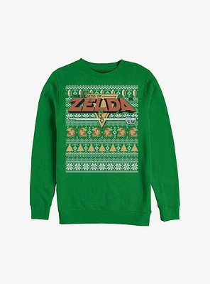 Nintendo The Legend Of Zelda Tight Forces Ugly Christmas Sweater Sweatshirt