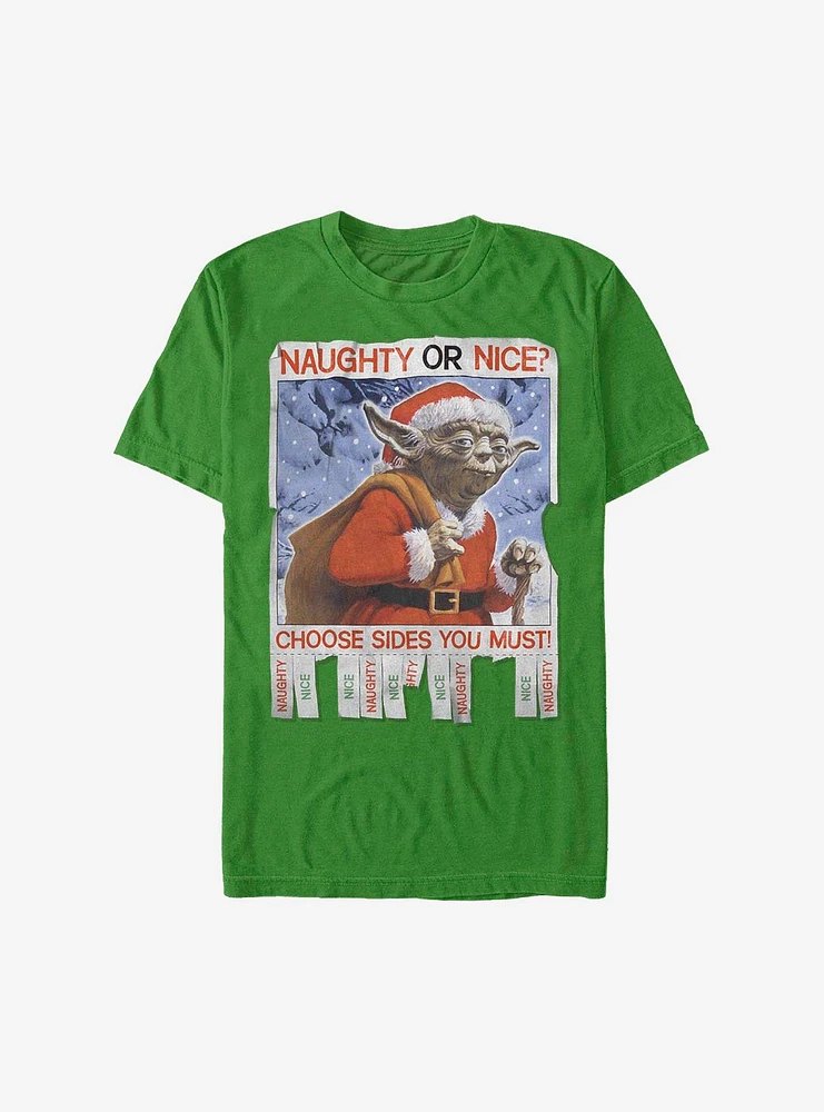 Star Wars Naughty Or Nice Holiday T-Shirt