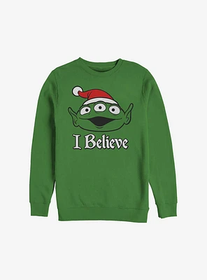 Disney Pixar Toy Story I Believe Alien Holiday Sweatshirt