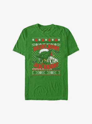 Star Wars Silent Night Christmas Pattern T-Shirt