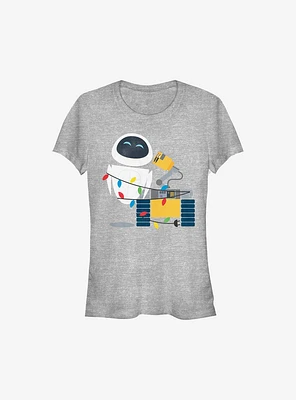 Disney Pixar Wall-E Christmas Lights Girls T-Shirt