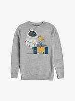 Disney Pixar Wall-E Christmas Lights Sweatshirt