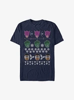 Marvel Avengers Christmas Pattern T-Shirt