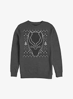 Marvel Black Panther Christmas Pattern Sweatshirt