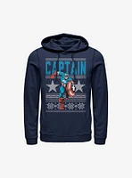 Marvel Captain America Ugly Holiday Sweater Hoodie