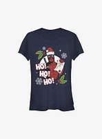 Marvel Deadpool Naughty List Christmas Girls T-Shirt