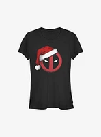 Marvel Deadpool Santa Hat Christmas Girls T-Shirt