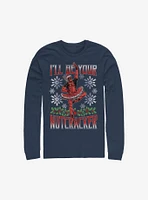 Marvel Deadpool Nutcracker Holiday Long-Sleeve T-Shirt