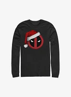 Marvel Deadpool Santa Hat Christmas Long-Sleeve T-Shirt