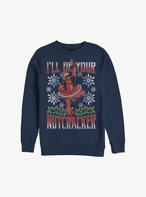 Marvel Deadpool Nutcracker Holiday Sweatshirt