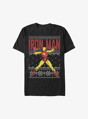Marvel Iron Man Ugly Christmas Sweater T-Shirt