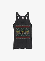 Marvel Loki Christmas Pattern Girls Tank