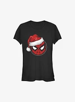 Marvel Spider-Man Spidey Santa Hat Christmas Girls T-Shirt