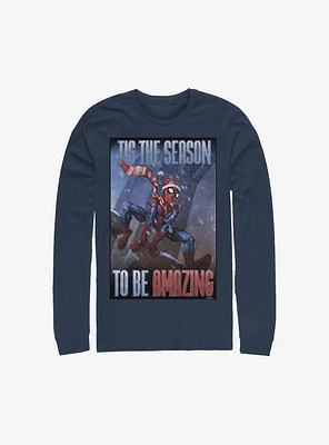 Marvel Spider-Man 'Tis The Season Holiday Long-Sleeve T-Shirt