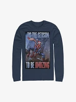 Marvel Spider-Man 'Tis The Season Holiday Long-Sleeve T-Shirt