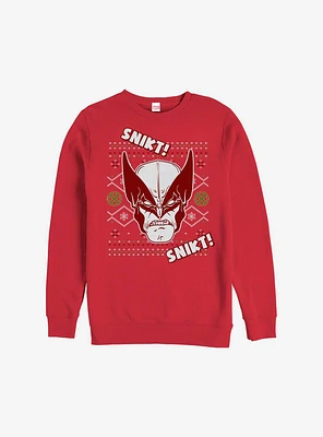 Marvel X-Men Wolverine Christmas Pattern Sweatshirt
