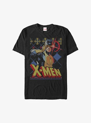 Marvel X-Men Cyclops Christmas Pattern Sweater T-Shirt