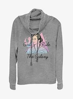 Star Wars Rose Pastel Cowl Neck Long-Sleeve Girls Top