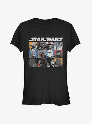 Star Wars Comic Strip Rectangle Girls T-Shirt