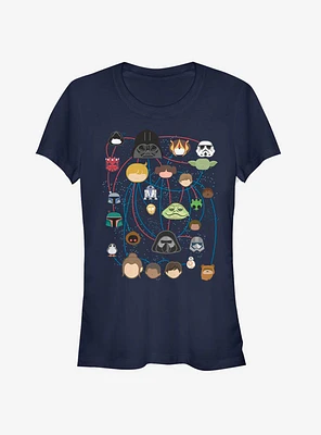 Star Wars Family Tree Girls T-Shirt