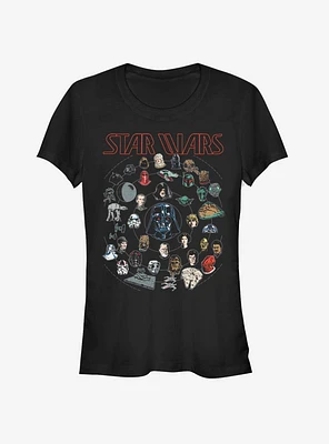 Star Wars Force Chart Girls T-Shirt