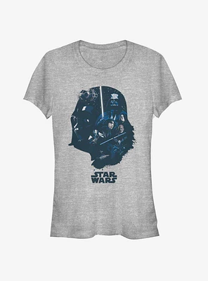 Star Wars Vader Head Fill Girls T-Shirt