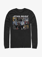 Star Wars Comic Strip Rectangle Long-Sleeve T-Shirt