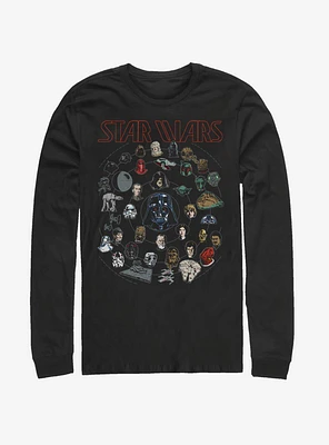 Star Wars Force Chart Long-Sleeve T-Shirt