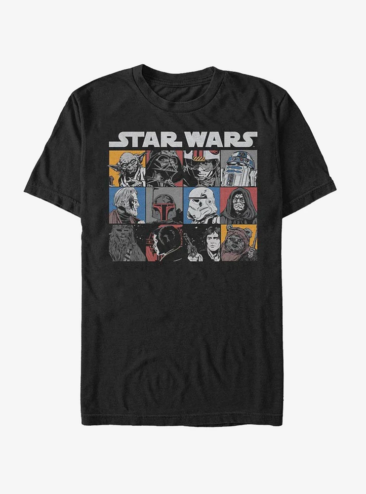 Star Wars Comic Strip Rectangle T-Shirt