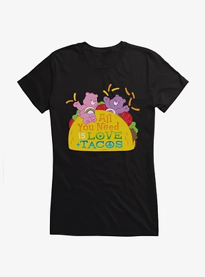 Care Bears Love And Tacos Girls T-Shirt