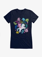 Care Bears Cheer Unicorn Believe Girls T-Shirt