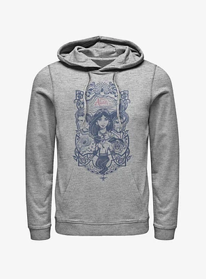 Disney Aladdin 2019 Vintage Collage Hoodie