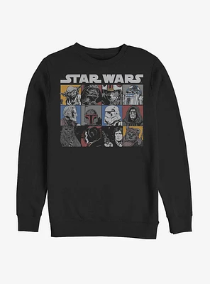 Star Wars Comic Strip Rectangle Sweatshirt