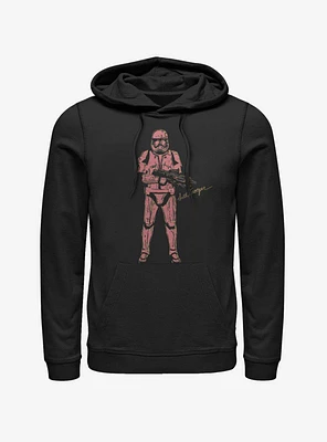 Star Wars Episode IX The Rise Of Skywalker Red Trooper Hoodie