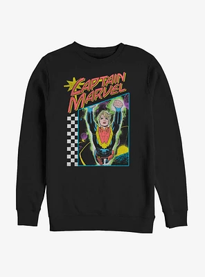 Avengers Captain Marvel Neon Pop Sweatshirt