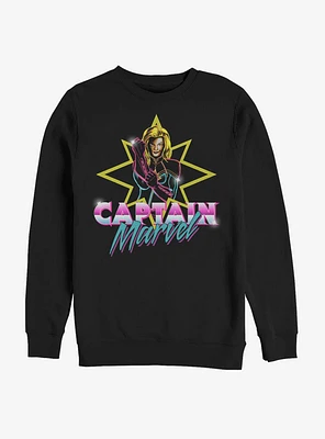 Avengers Captain Marvel Neon M Sweatshirt