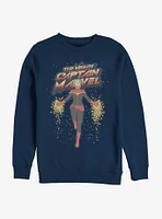 Avengers Captain Marvel Mighty Cap M Sweatshirt